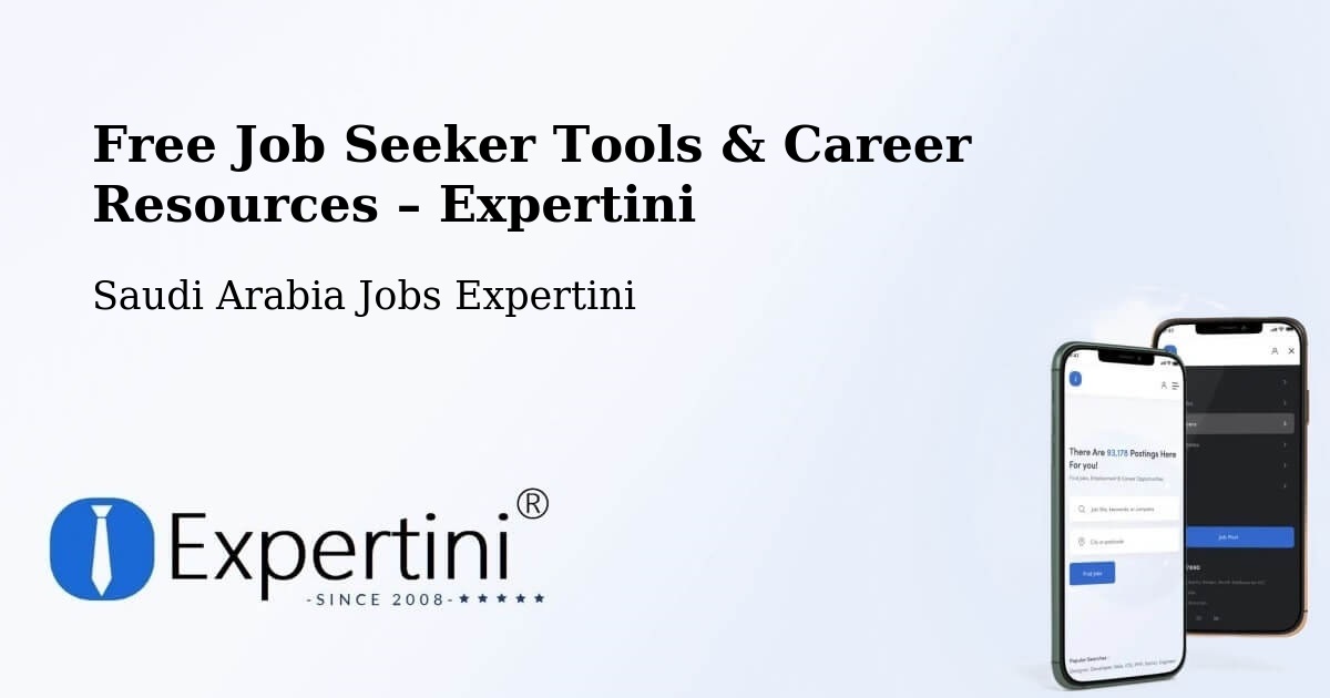 Free Job Seeker Tools & Career Resources – Al Isawiyah - Al Isawiyah, Saudi Arabia Jobs Expertini